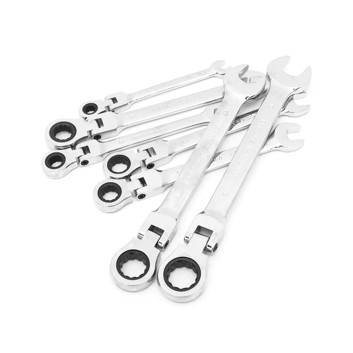 Set di attrezzi manuali Combinazione di strumenti per chiavi a cricchetto regolabili con testa flessibile